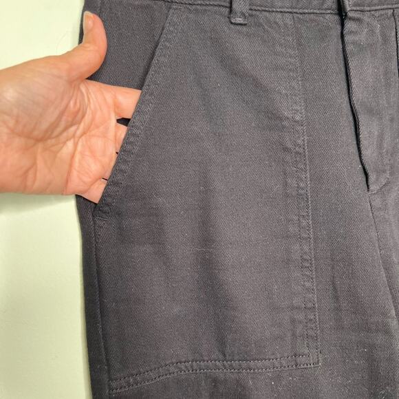 Banana Republic Black black barrel cut pant Tapered Leg Utility Pants Size 0 - Picture 9 of 13